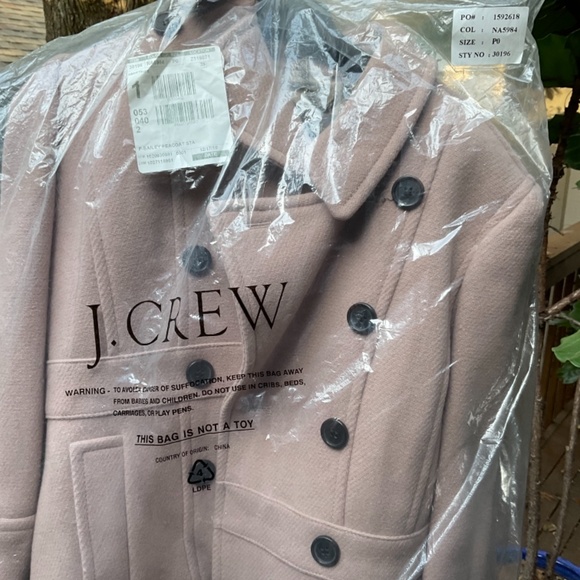 NWT J. Crew wool Stadium Cloth peacoat by Nello Gori - Picture 6 of 8